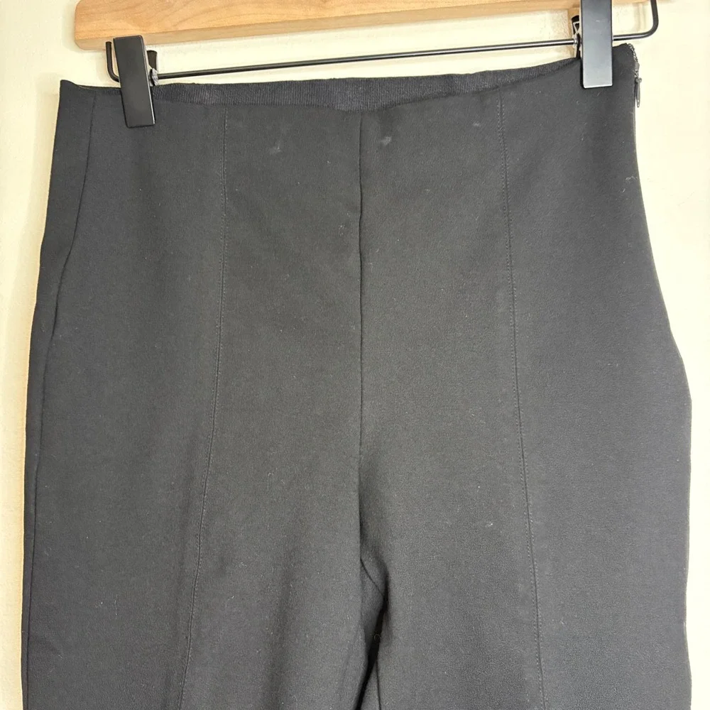 Quince Ponte Black Elastic Waist Wide Leg Pants Women's Size Small‎